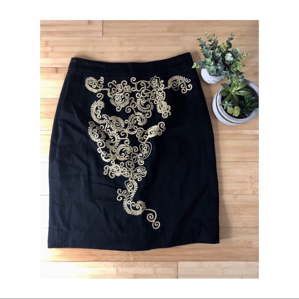 Anthropologie paisley paths skirt